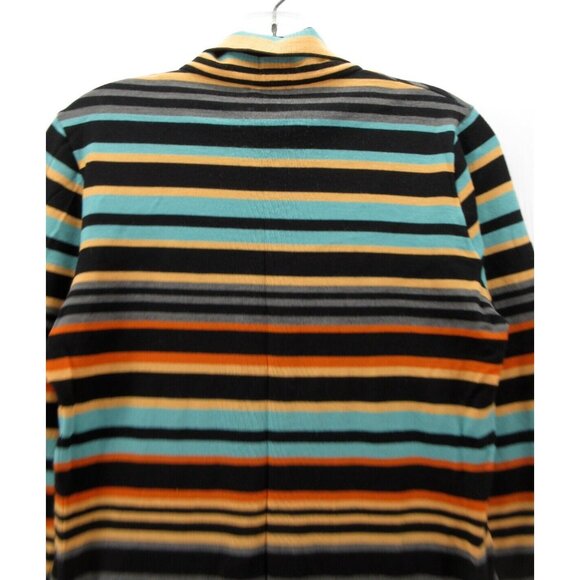 Missoni Sweater 8 Turtleneck Sport Pullover Striped Colorful 44 * - Picture 8 of 11